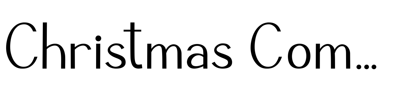 Christmas Combine Script Sans Regular